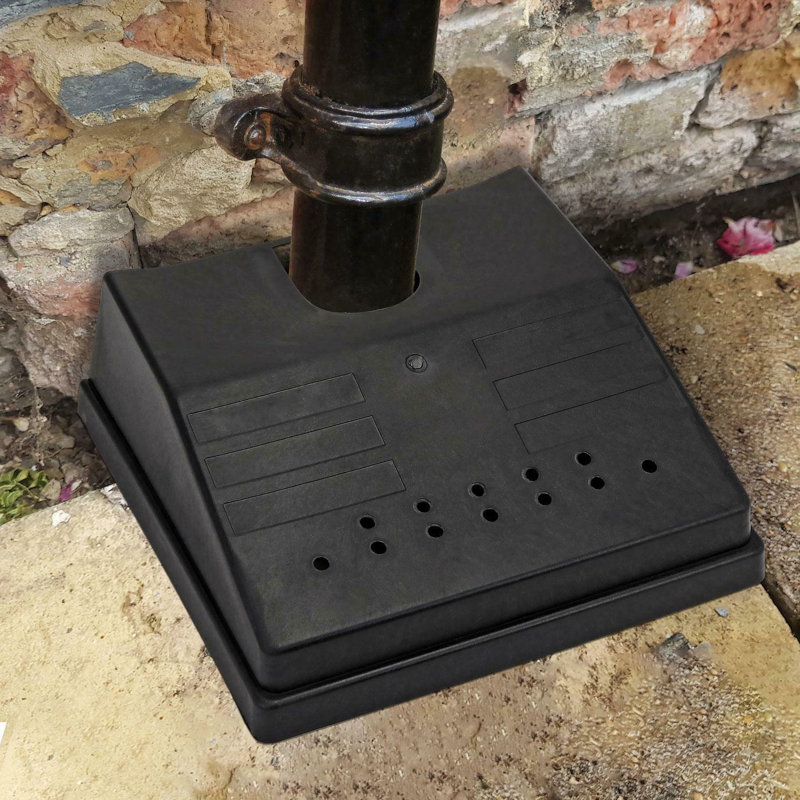 Outdoor Drain Cover 30Cm Square Leaf Guard Plastic Debris Protector For Garden Downpipe Drain Grid With Fixings Black Pack Of 4