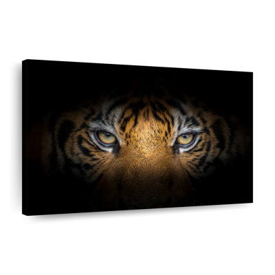 Tigre féroce sur toile