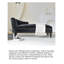 Canapé inclinable en bois massif de style américain noir pour chambre à coucher