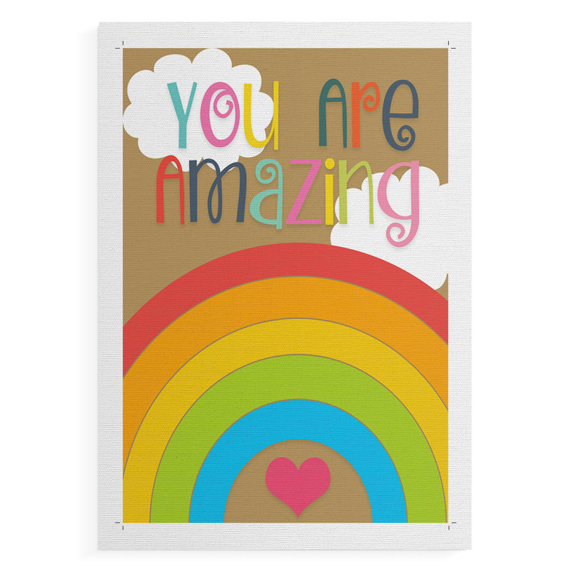 You Are Amazing - Impression sur toile seulement - NON-CADRE, H 48 po x l 32 po