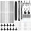 Vidaxl Fence With Posts PVC-Coated Steel-116798087-116798099