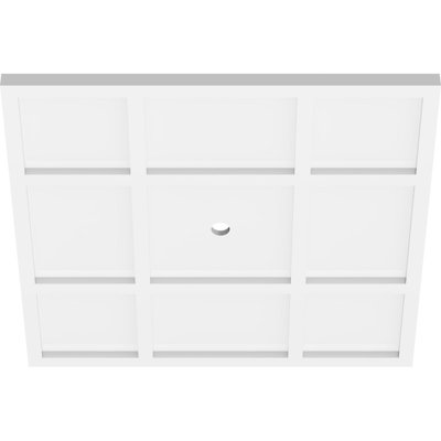 32"OD x 3"ID x 11"C x 1"P Rubik Architectural Grade PVC Contemporary Ceiling Medallion