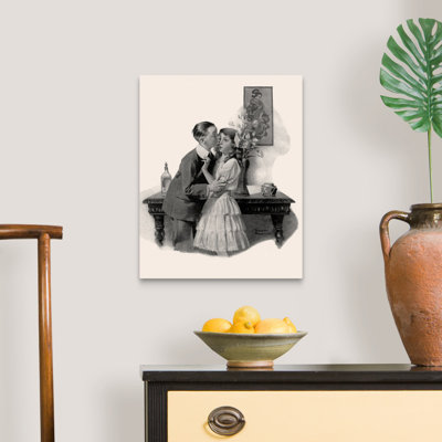 Norman Rockwell " Courting " by Norman Rockwell Painting Print