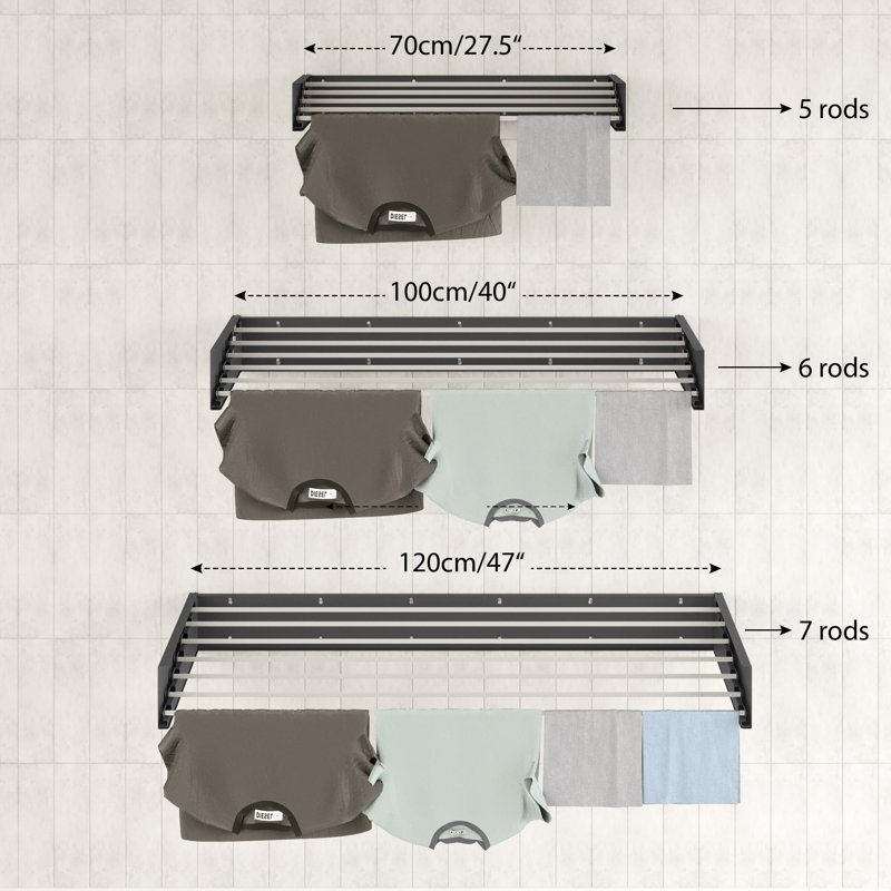 Baldev Iron Wall-Mounted Drying Rack