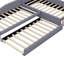 Lit plateforme simple avec rangement tapissier-490597143