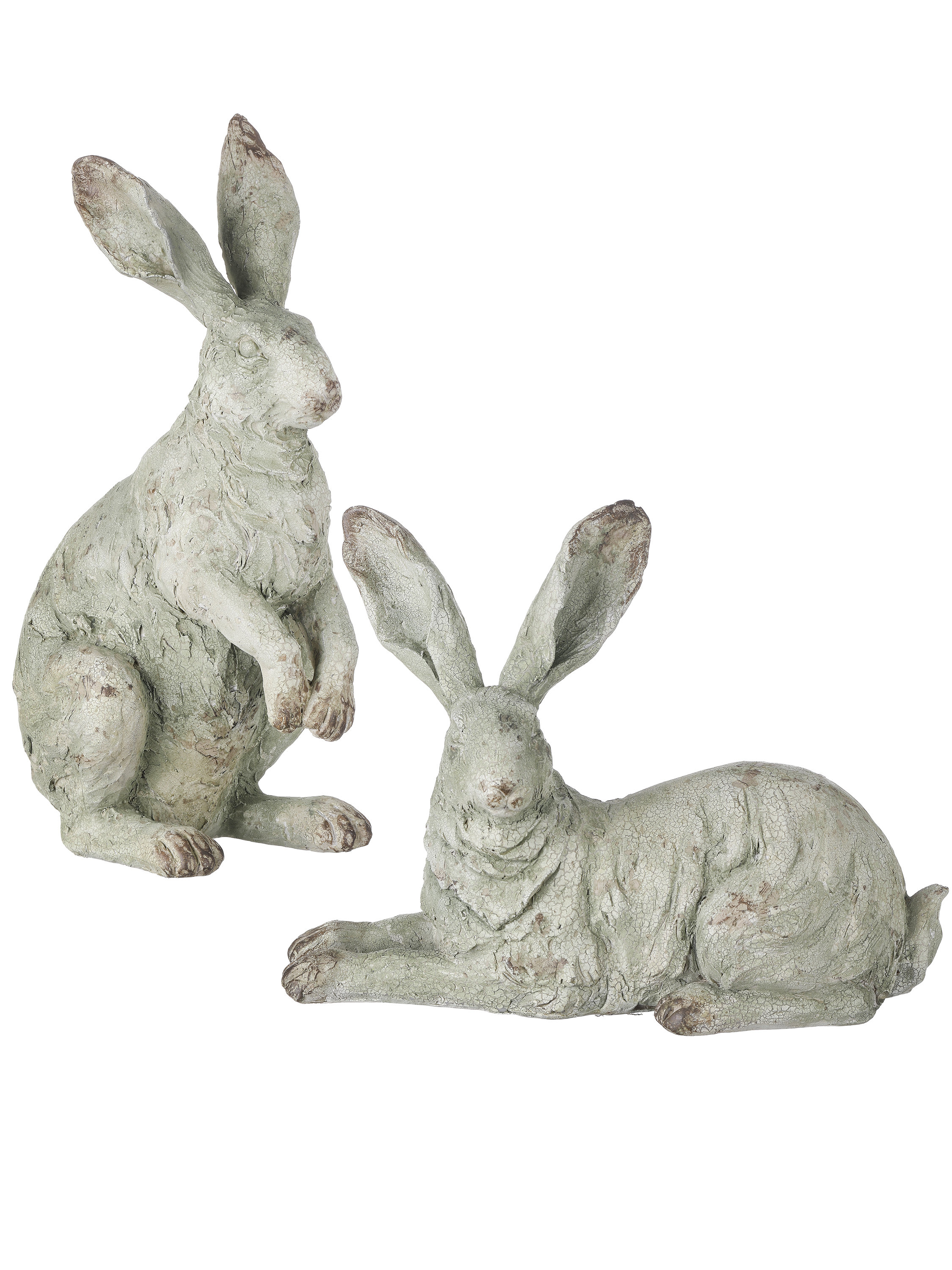 August Grove Alilet Resin Rabbit 2 Piece Statue Set & Reviews - Wayfair ...