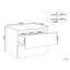 Wall Mounted Washbasin Cabinet SERRA 60 cm