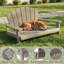Lit pour chien en résine, refuge sécuritaire pour animaux à 3 côtés, lit surélevé imperméable et facile à nettoyer pour les petits, moyens et grands chiens-1576563414
