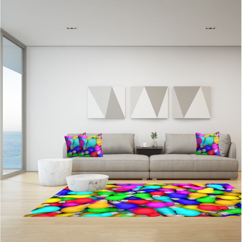 Forson Abstract Area Rug, Rectangle 140 x 200cm