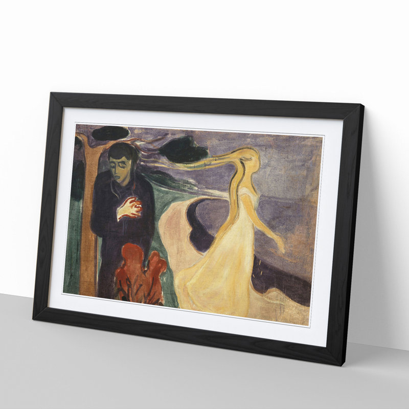 Separation by Edvard Munch - Picture Frame Painting, Black Framed, 48cm H x 65cm W x 2cm D