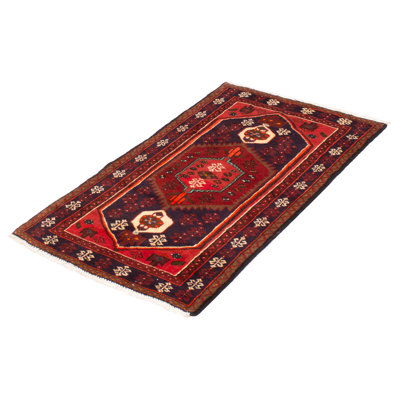 Anadol Navy, Red Rug 3'1" x 4'8"