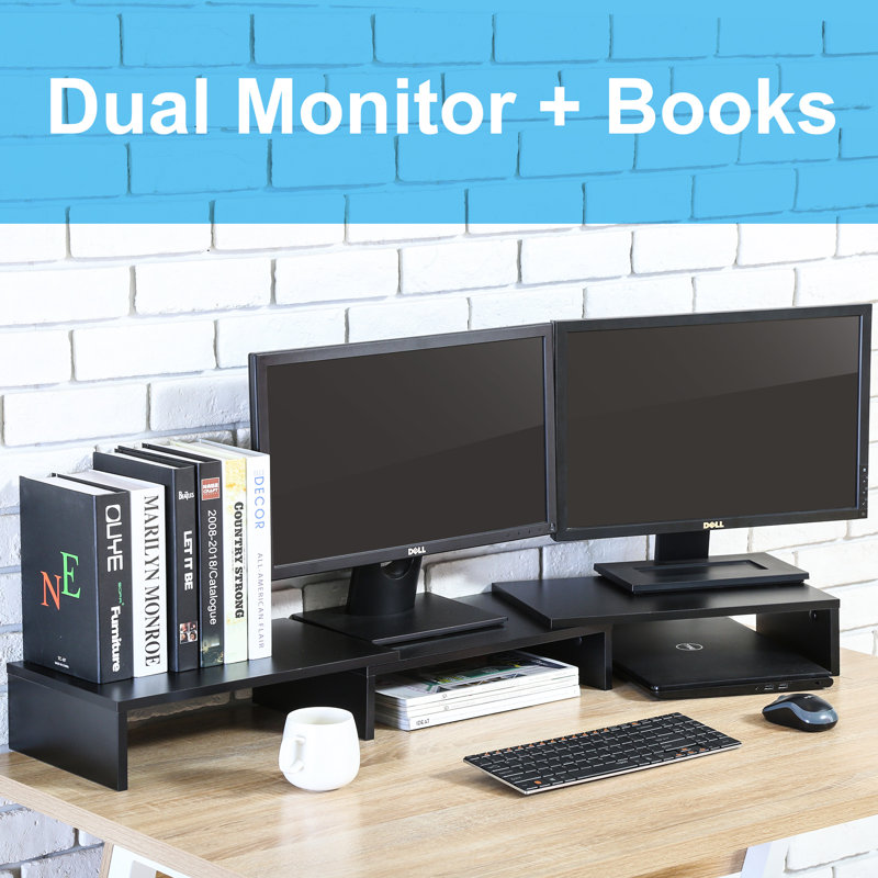 Ammarie Wood Stackable Monitor Stand