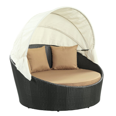 Siesta Outdoor Rattan Canopy Bed