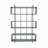 Modern Green & Black Bookshelf, 47.2 x 70.9 x 11.6 inches | 100% Melamine Coated Particle Board, Thickness: 0.7 inches | Stylish Storage Solution for Home or Office, Durable and Elegant Design-145210422