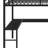 Metal Loft Bed With L-Shaped Desk And USB, Wardrobe And  Shelf, High Loft Bed With LED For Kids Teens Adults-659173480-659173481