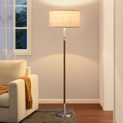 Lampe sur pied à intensité variable de 61,8 po avec télécommande et ampoule incluse