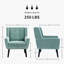 Ensemble de 2 fauteuils capitonnés rembourrés à dossier large-1460378979
