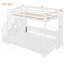 Lit double escamotable sur lit double avec lève-personne hydraulique Conception de bureau, aucun sommier requis, soutien solide, blanc