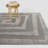 Draco Grey Abstract Modern Area Rug-1263579635