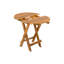 AUCUNE INSTALLATION REQUISE, PLATEAU EXTÉRIEUR EN BOIS ACACIA PLIABLE ET RÉGLABLE (FINITION Teck)