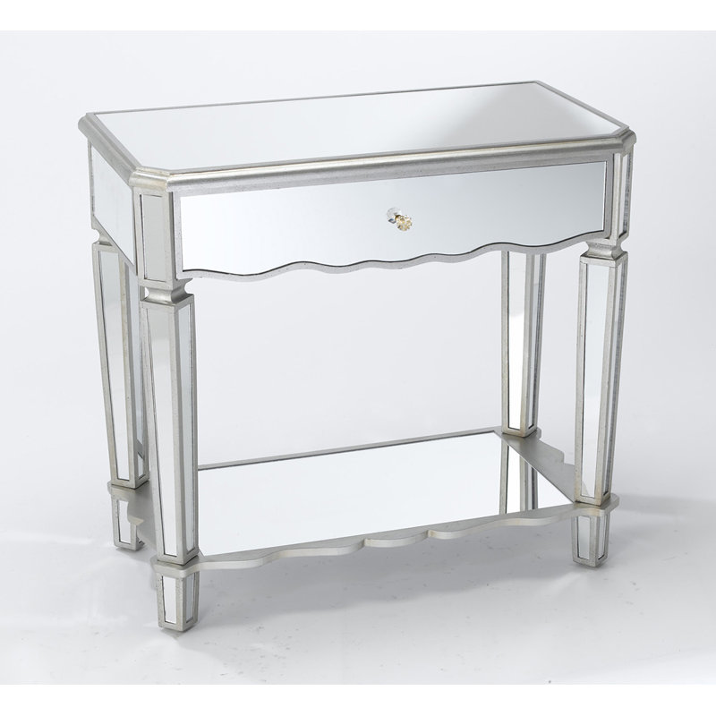 Almendarez 31.5'' Glass Top Console Table