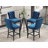 Tempered Glass Round Bar Table Set, Bar Height Set, Tempered Glass Round Dining Table And Height Bar Stools-1699616282-1699616261-1699616286