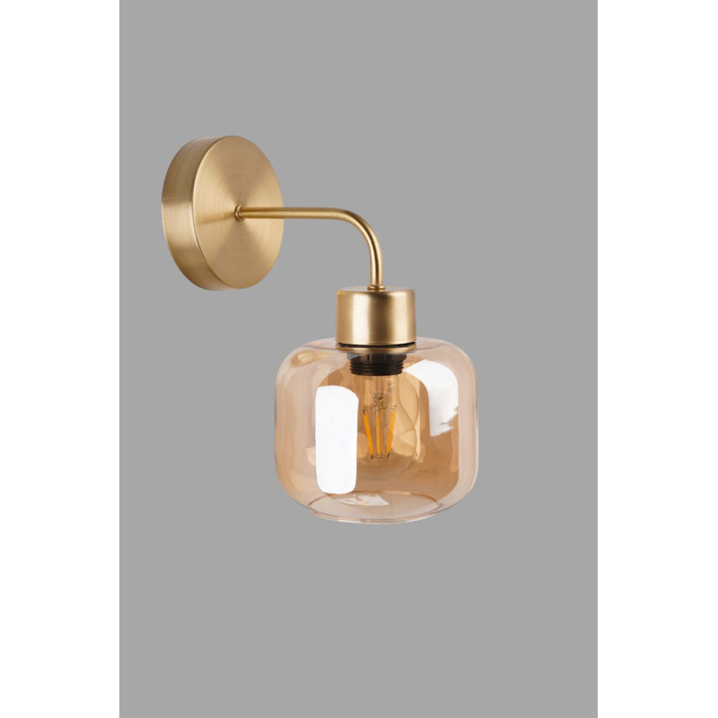 Lampe murale, Doré, Doré transparent