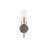 Firenze Dimmable LED Wall Sconce With Alabaster Shade, Antique Nickel-98049669
