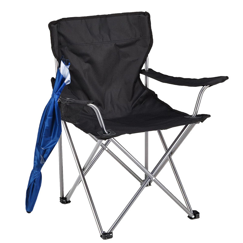 Nila Folding Camping Chair, Black