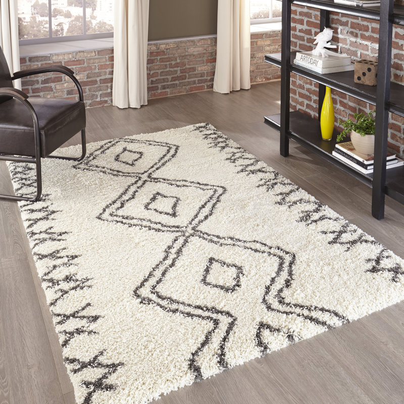 Coss Geometric Indoor Rug, Rectangle 9'3" x 12'6"
