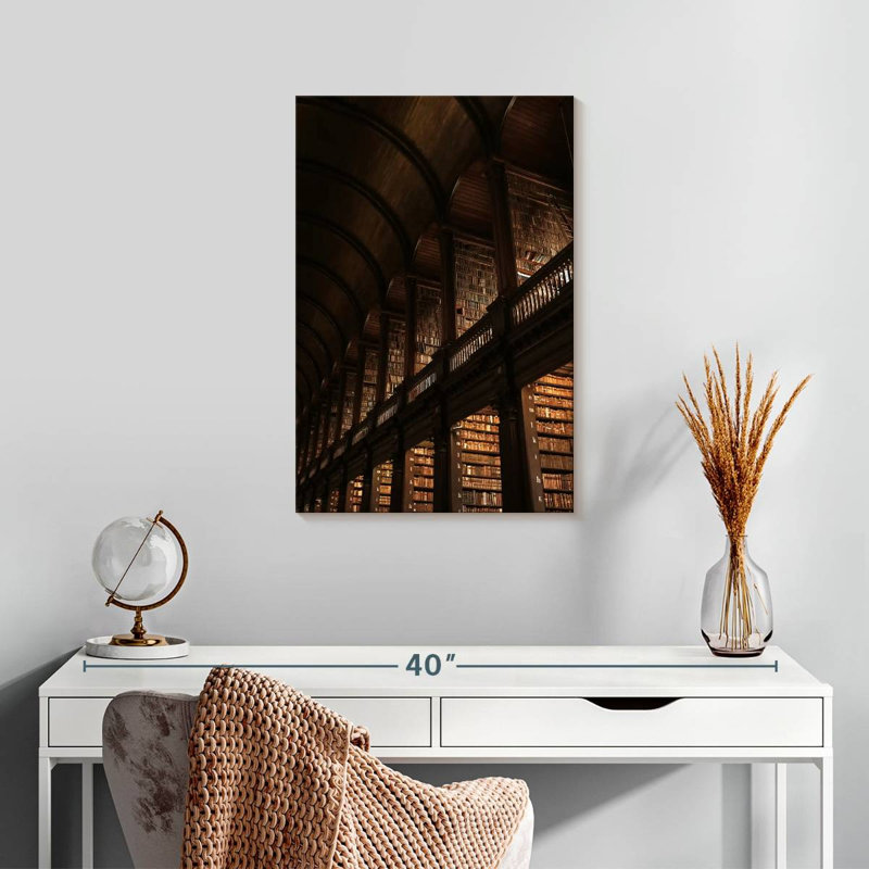 Lilie Trinity College Library, 24" H x 16" W