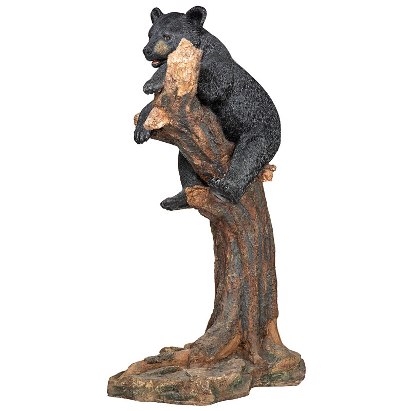 Statue d'ours noir Forest Vantage Point