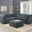 Mobilier de salon chenille en tissu OTTOMAN