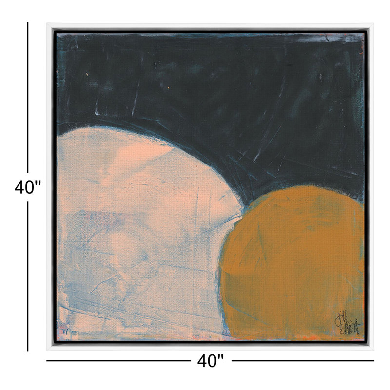 Sometimes Still Painting by Jill Elliott, 40" H x 40" W, Light Brown Canvas
