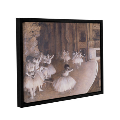 " Ballet Rehearsal On Stage " Painting Print