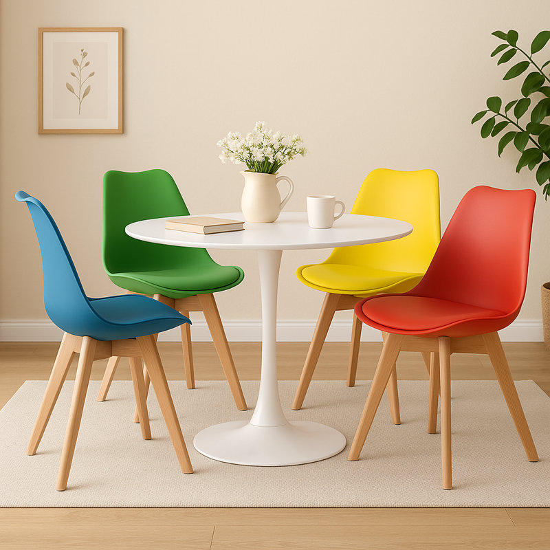 46cm H Side Chair, White