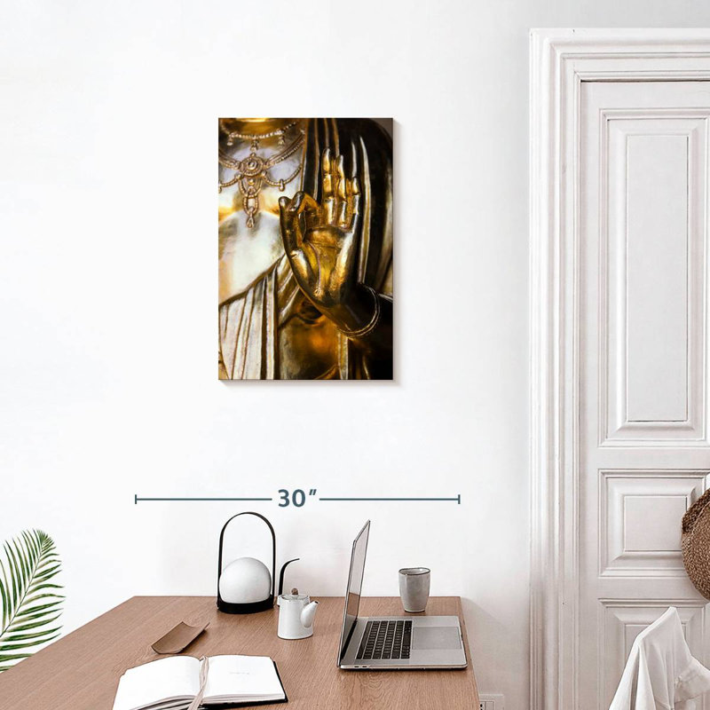 Adella Golden Buddha Hand, 24" H x 16" W
