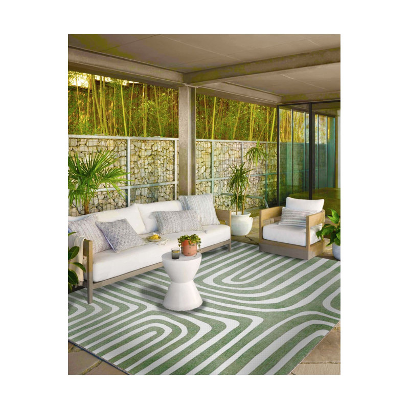 Tapis vert lavable décoratif à thème vert, Sous-tapis rectangulaire 4 pi 7 po x 6 pi 7 po inc
