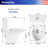 Rainlex 1.6 Gallons GPF Elongated Comfort Height Floor Mounted Close Coupled Toilets (Seat Included)