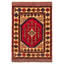 Tapis tadjik brun clair 2 pi 11 po x 4 pi 5 po