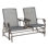 Banc d'extérieur avec table centrale Outsunny