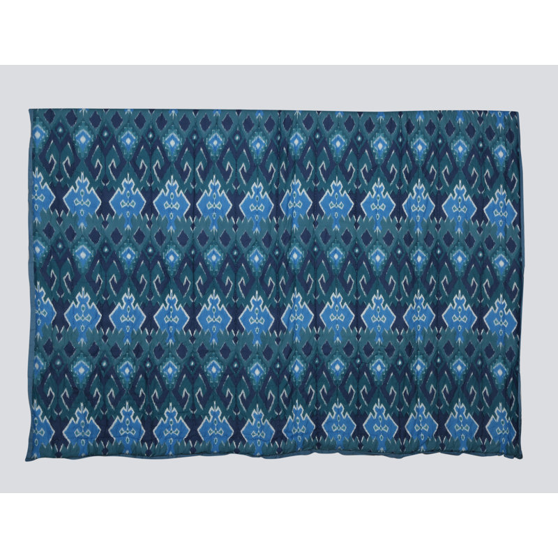 Cotton Geometric Shapes Quilt, King Quilt + 2 Shams