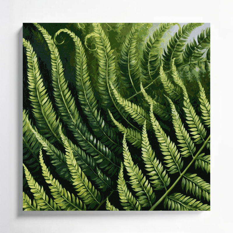 Art mural sur toile Botanical Christmas, H 16 po x l 16 po