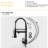 Matt Black Finish Kitchen Faucet 19" - Built With Stainless Steel 304, Contemporary Design For Homes Ideal Home Bathrooms-590714519