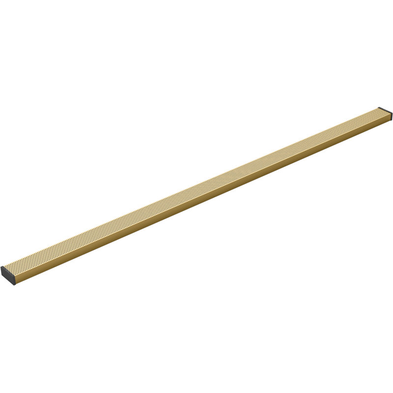 Linear Grid Shower Drain, Vibrant Brushed Moderne Brass