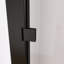 36'' W x 72'' H Frameless Hinged Shower Door with Clear Glass in Matte Black Finish