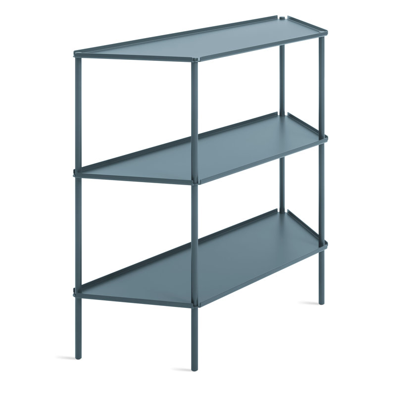 Not for Nothing 34" H x 38" W x 13 D" Shelving Unit, Marine Blue