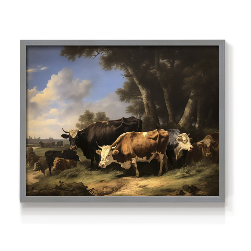 Faune, série XXL, reproduction encadrée, H 22 po x l 28 po, Gris
