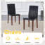 Chaise rembourrée en similicuir H 35,4 po avec structure en métal-655378921