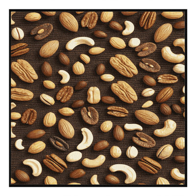  Washable Mixed nuts Desserts Area Rug